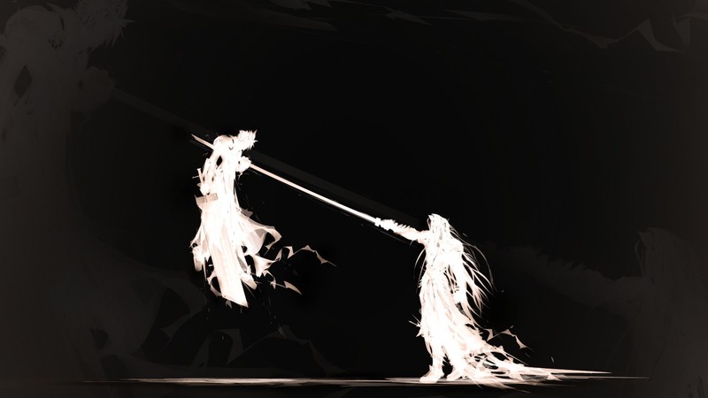 这款最终幻想7极简风壁纸太绝了