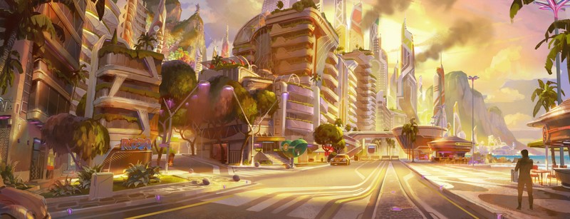 《守望先锋2》高清壁纸合集：数位概念艺术与全英雄集结