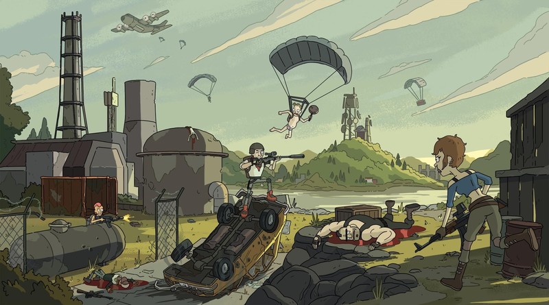 绝绝子！PUBG卡通风枪战壁纸合集 高清养眼还带血味