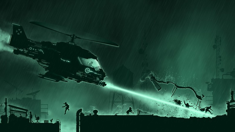 这组科幻直升机雨夜赛博壁纸太绝了