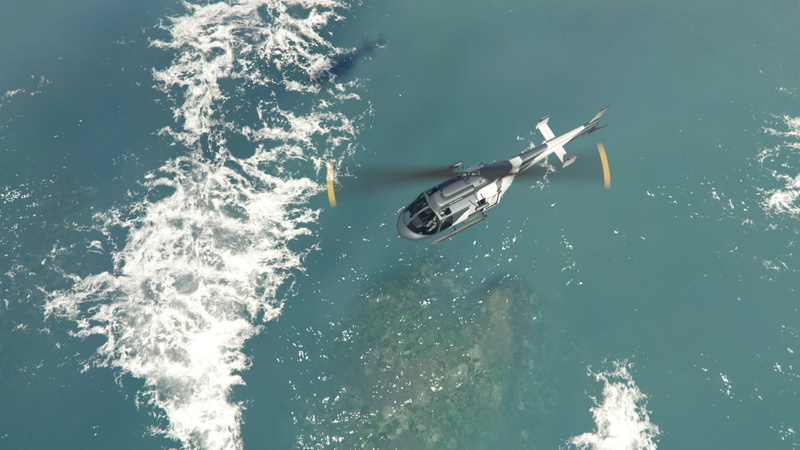 GTAOL水上直升机画面壁纸超绝！