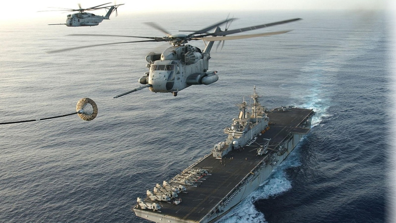 海军航空工业主题直升机壁纸 军事训练必备高清图