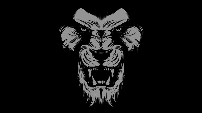 黑狮艺术高清壁纸