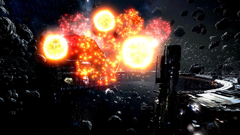 四款超燃太空战舰战斗壁纸