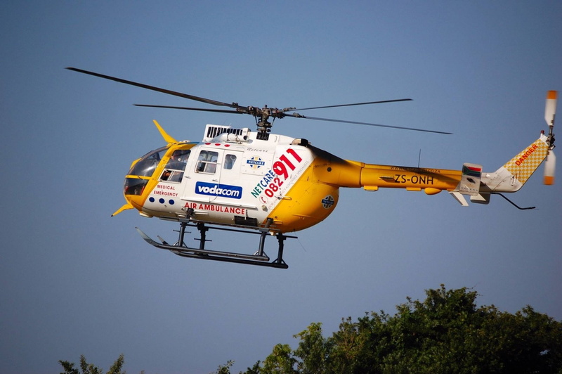 空中救援利器！MBB Bo 105救护直升机高清壁纸