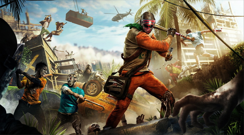 消逝的光芒：恶劣之血 幸存者 直升机 集装箱 僵尸壁纸