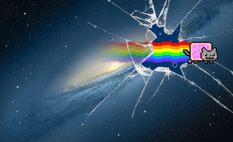 # 彩虹猫与胖吉猫的梦幻电脑壁纸合集