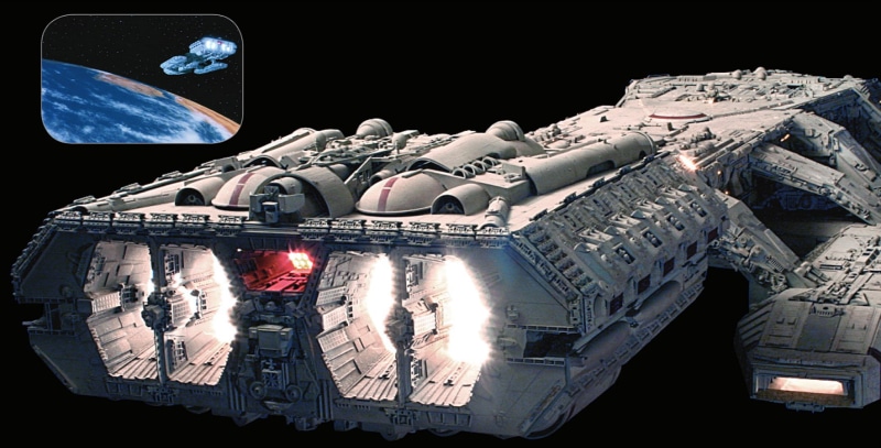 太空战舰激战名场面！太空堡垒卡拉狄加高清壁纸