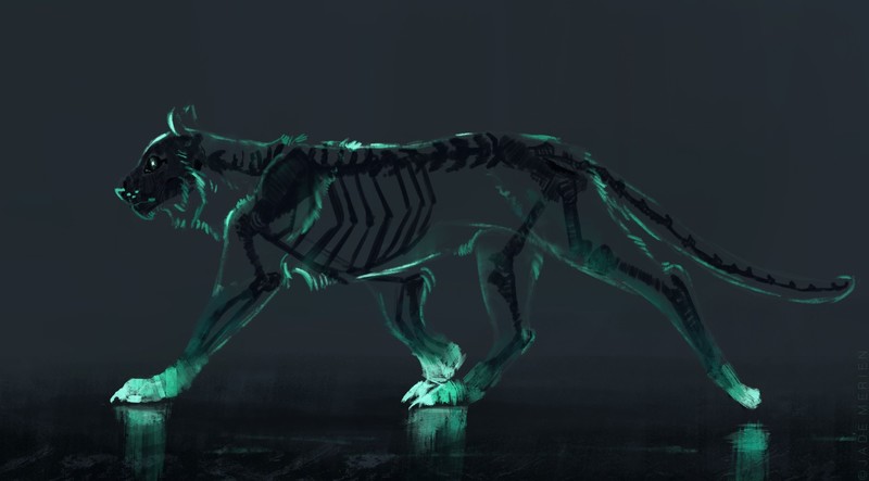 艺术家Jade Merien的奇幻大猫壁纸合集