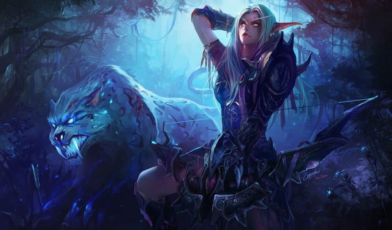 绝美奇幻女弓箭手壁纸合集