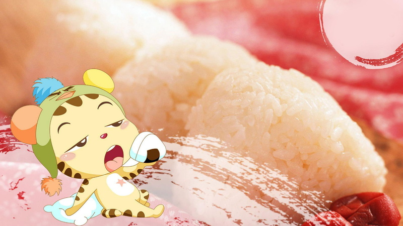 这组壁纸太绝了！老虎和小团子一起享用美食的治愈画面