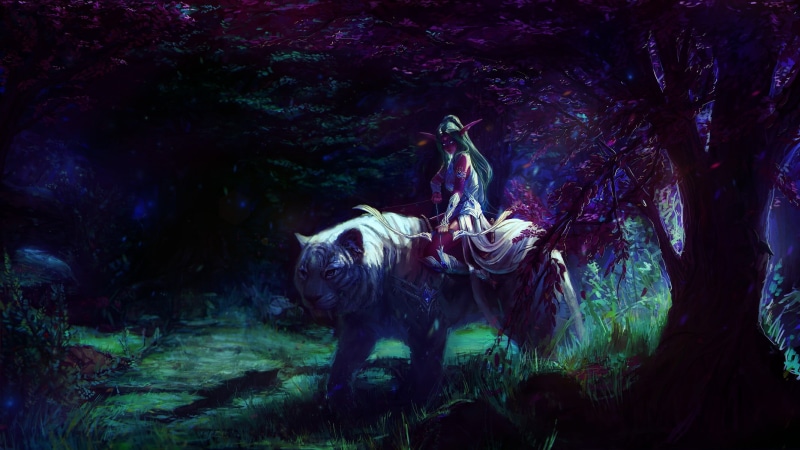 《魔兽泰兰德主题高清幻想插画壁纸合集》