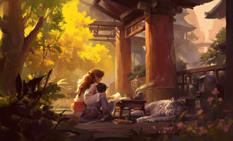 艺术家李洙妍创作的绝美神龛插画壁纸合集