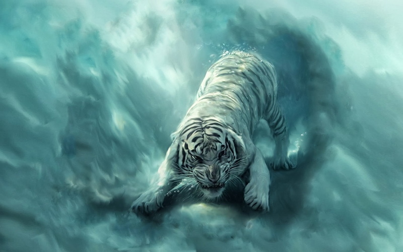 幻想风老虎壁纸合集