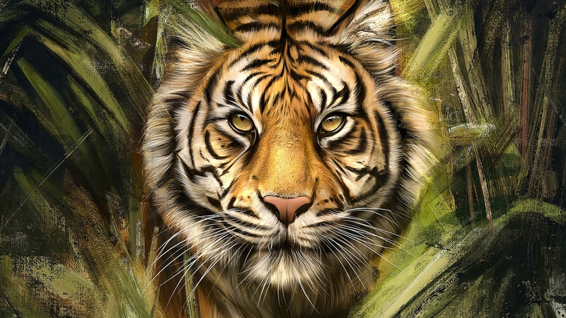 猛兽油画壁纸合集