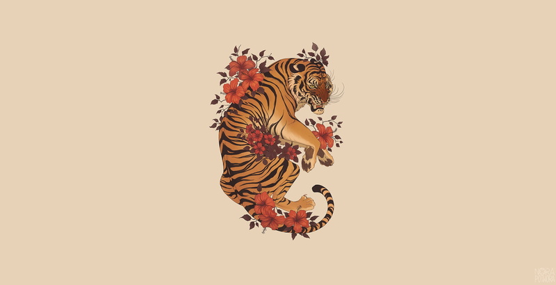 多款高清老虎艺术壁纸合集