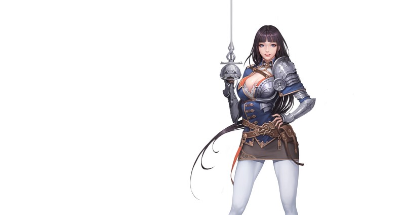 多款绝美动漫少女壁纸 纯白背景氛围感拉满