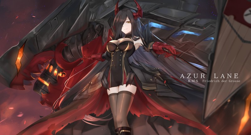 《碧蓝航线腓特烈大帝同人壁纸 绝美龙娘少女合集》