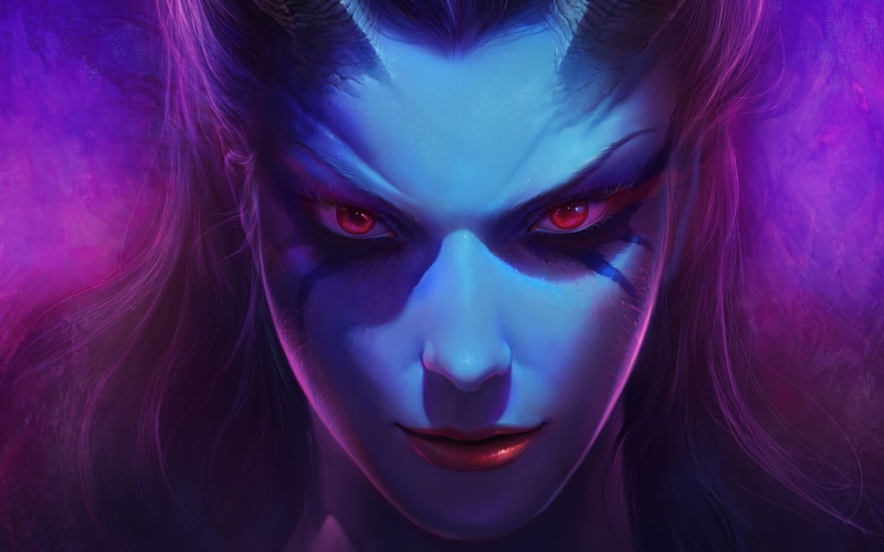 # 这组DOTA2痛苦女王主题插画壁纸太绝了