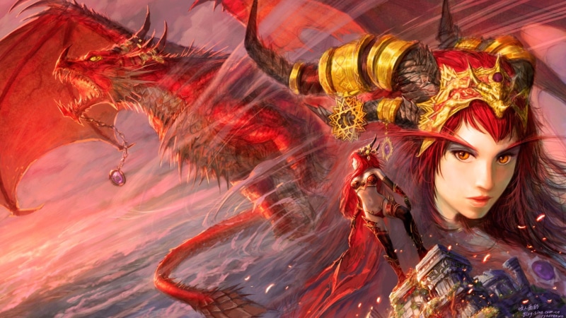 魔兽世界红龙女王主题嘉年华壁纸