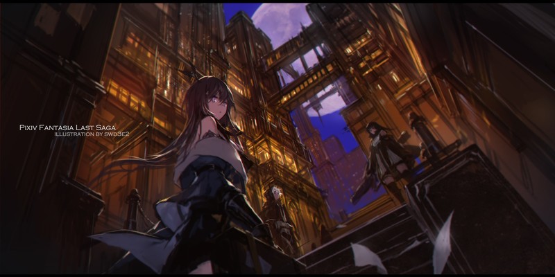 Pixiv Fantasia萌系少女手绘壁纸合集