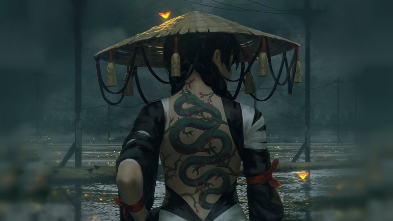 这位女战士太飒了！GUWEIZ笔下的东方幻想少女壁纸合集