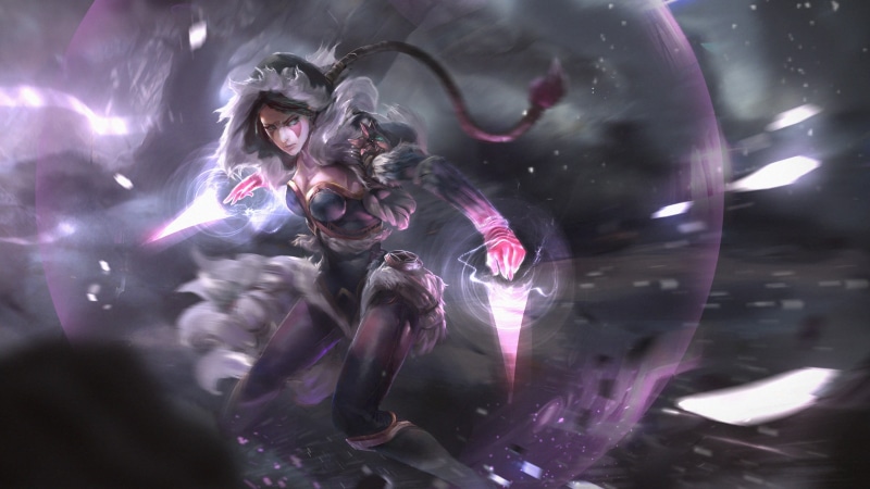 《DOTA2圣堂刺客兰娅 暗黑奇幻风壁纸合集》