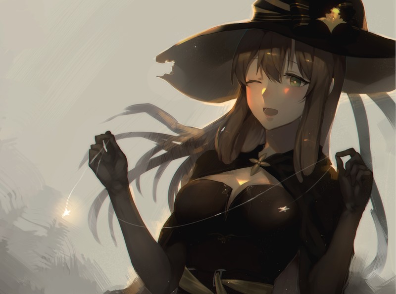 这组二次元女巫少女壁纸太绝了！