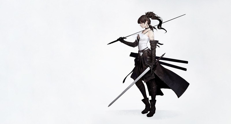 带武器的幻想少女壁纸合集