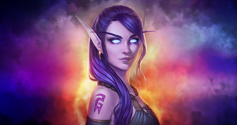 魔兽世界精灵美少女壁纸