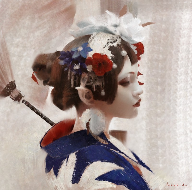 绝美幻想少女插画壁纸合集