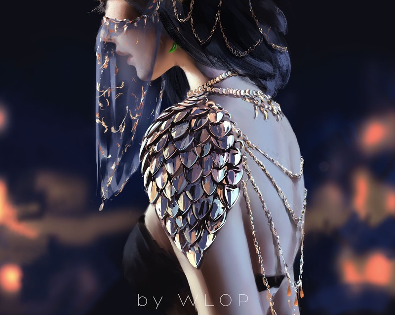WLOP笔下的奇幻少女插画壁纸合集