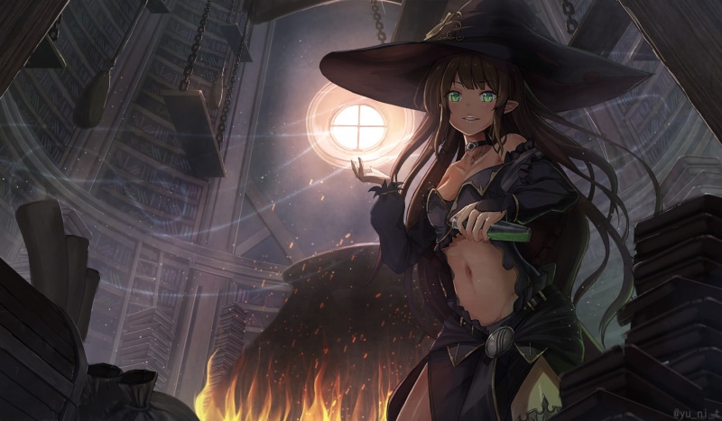 这组动漫魔女壁纸太绝了
