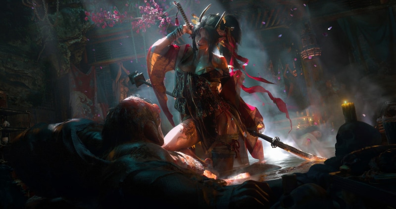 ArtStation上的暗黑东方奇幻少女壁纸 高清1080P