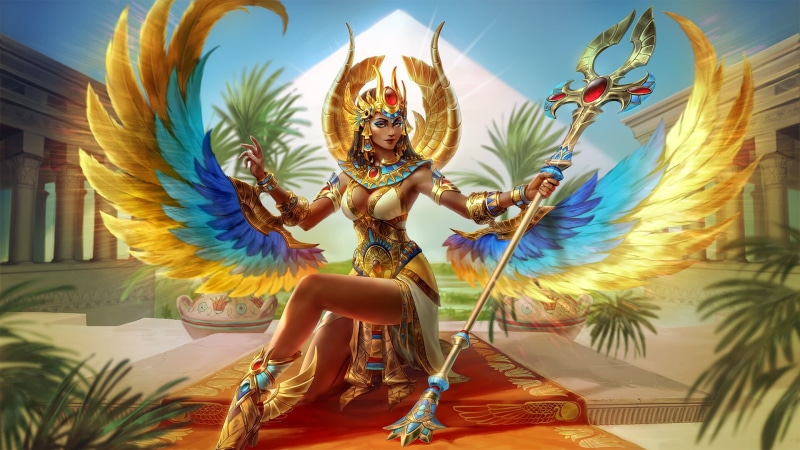 绝美埃及奇幻壁纸 女神伊西斯与古埃及幻想少女