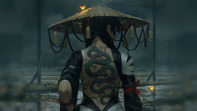 戴眼罩的飒爽少女壁纸