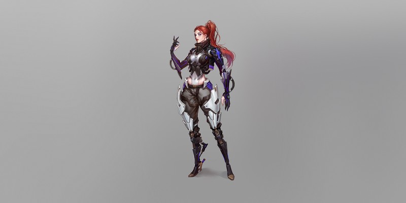 # 超惊艳！简约背景下的奇幻少女高清壁纸合集