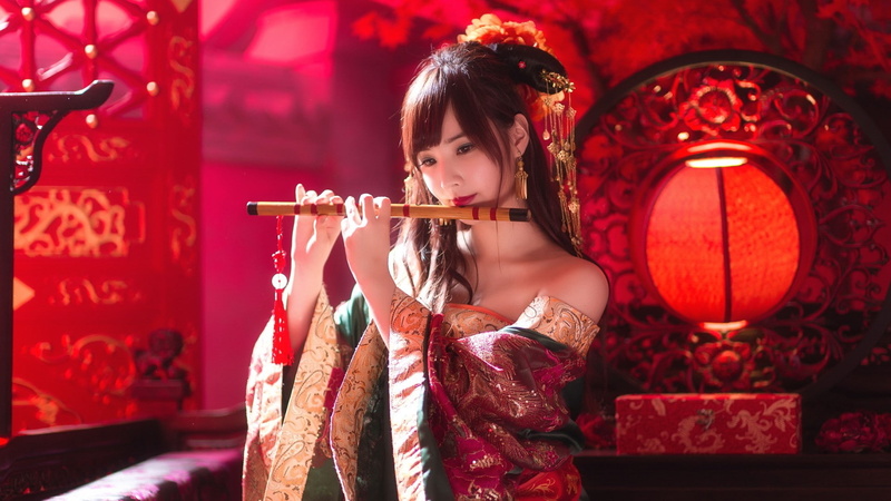 守望先锋天使同人壁纸：游戏女孩高清4K手机壁纸
