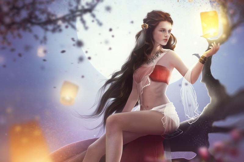 绝美幻想少女壁纸合集 氛围感拉满的月光童话