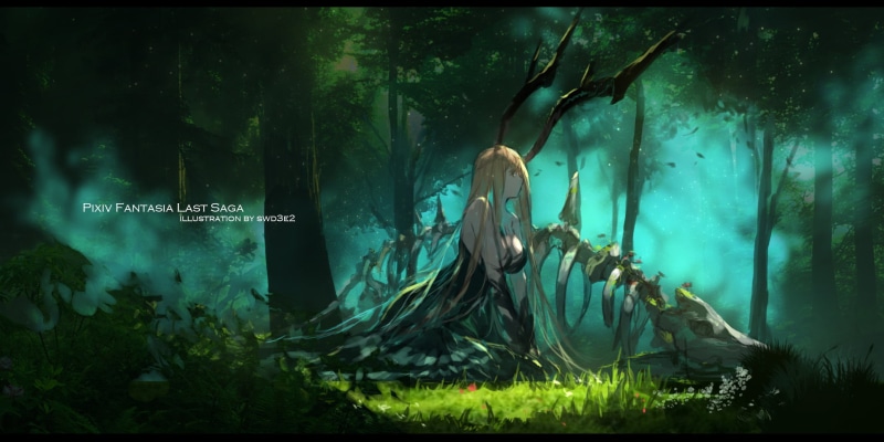 Pixiv幻想乡美少女插画合集，带你踏入暗黑奇幻森林秘境