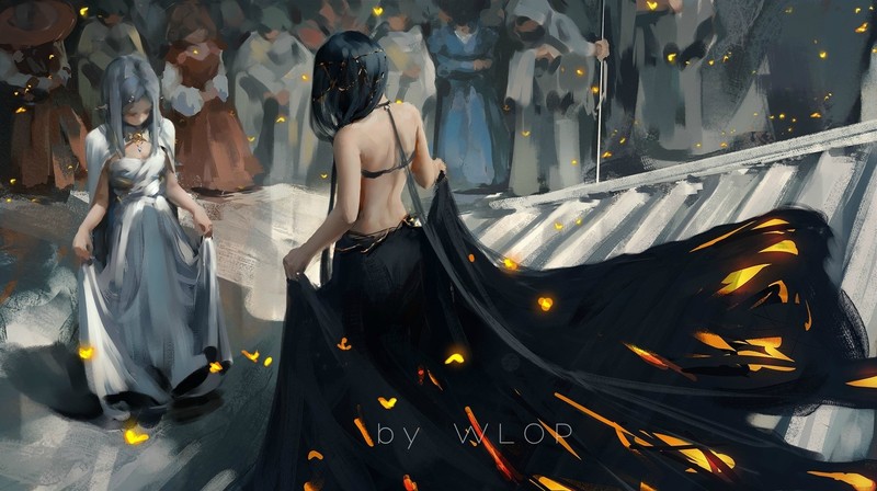 WLOP笔下的梦幻少女插画壁纸合集