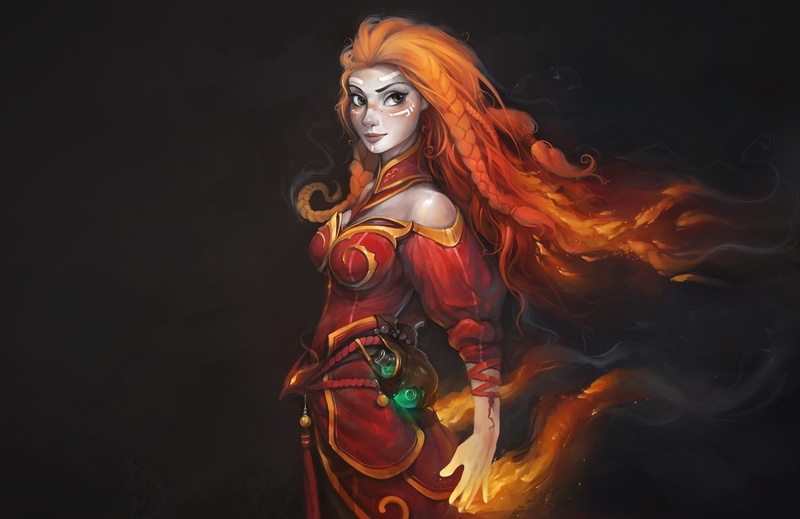 《Dota2火女莉娜壁纸！高清1080P颜值拉满》