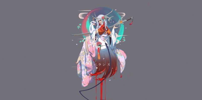 超绝幻想少女壁纸！简单背景氛围感拉满