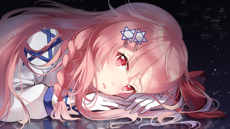 少女前线内格夫粉发红眼娘化壁纸
