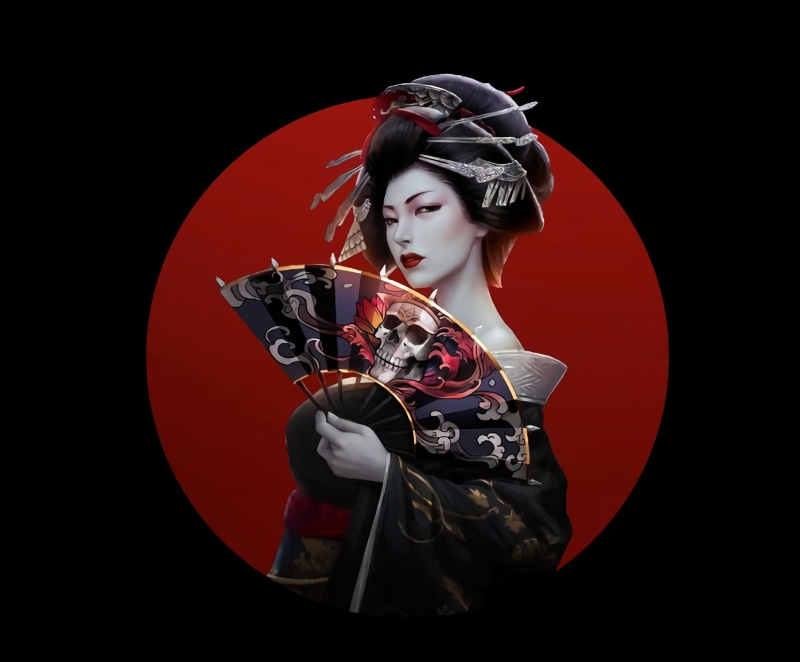 黑发幻想风亚裔少女壁纸合集