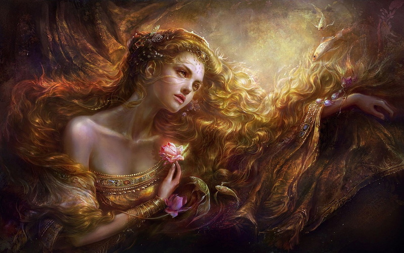 绝美长发幻想少女壁纸