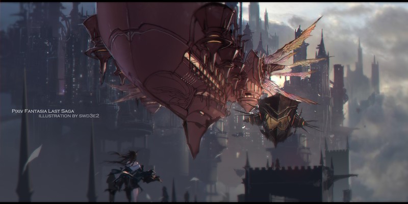Pixiv Fantasia奇幻少女插画合集 神仙太太的古风暗黑系少女太绝了