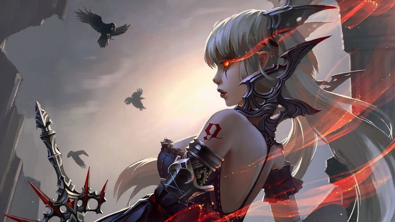 惊艳幻想风铠甲少女壁纸合集