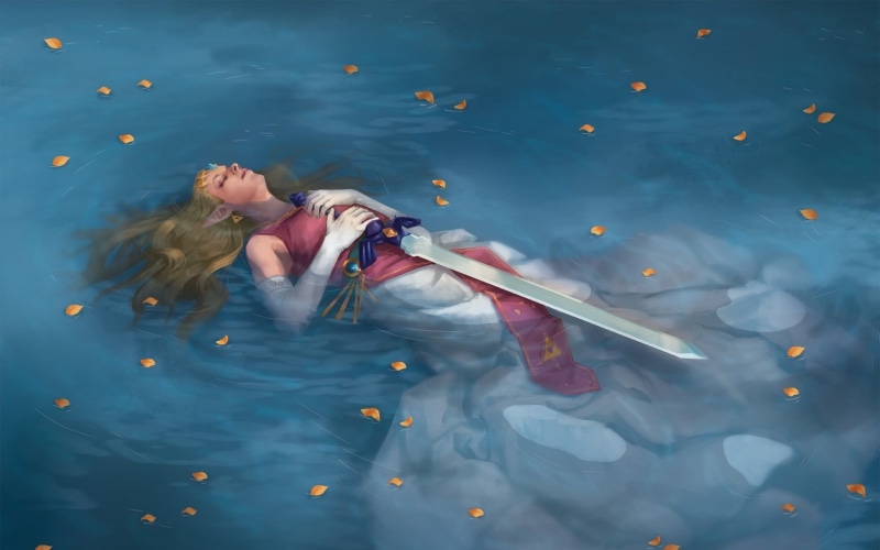 塞尔达传说同人壁纸合集！少女公主与大师剑的幻想世界