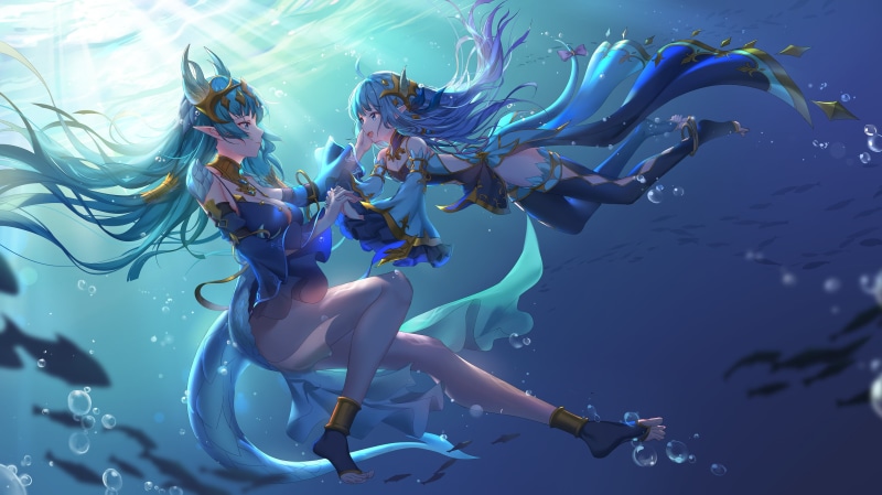 绝美水下游戏少女壁纸合集